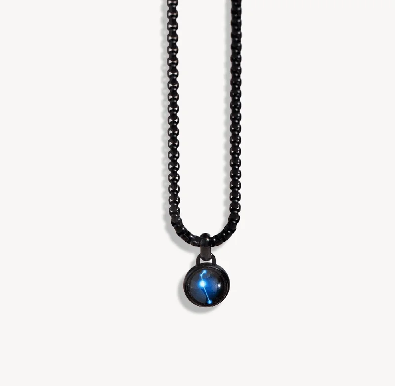 simple gemstone necklace with silver chain-Astral Orion Necklace