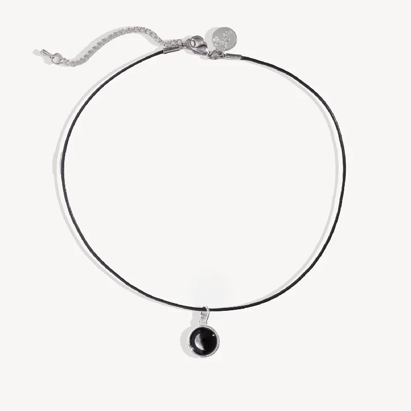 silver star necklace for zodiac lovers-Simplicity Choker Necklace