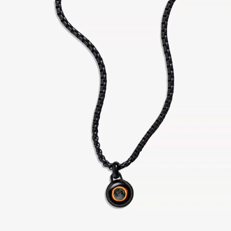 custom engraved pendant necklace for women-Solar Eclipse Orion Necklace