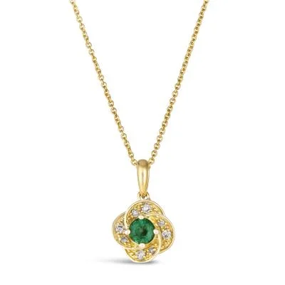 personalized gemstone pendant necklace for daily wear-Blossom Emerald Le Vian Pendant Necklace