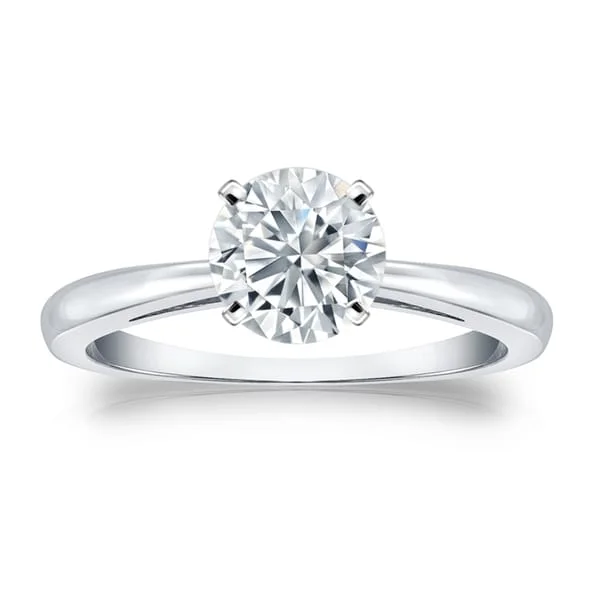 affordable engagement rings for women with diamonds-Auriya Platinum 2ctw Round Solitaire Diamond Engagement Ring GIA Certified