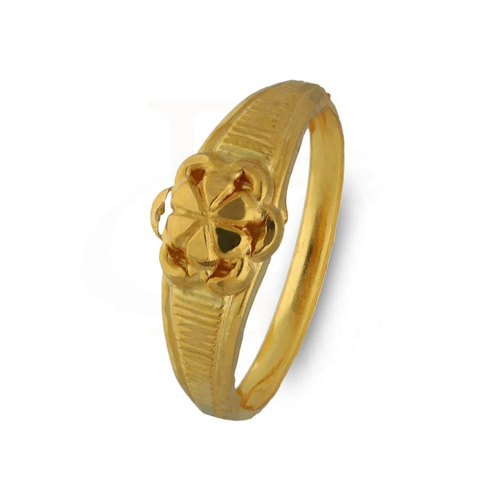 gold rings with diamonds and sapphires for women-Gold Flower Ring 18KT - FKJRN18K3306