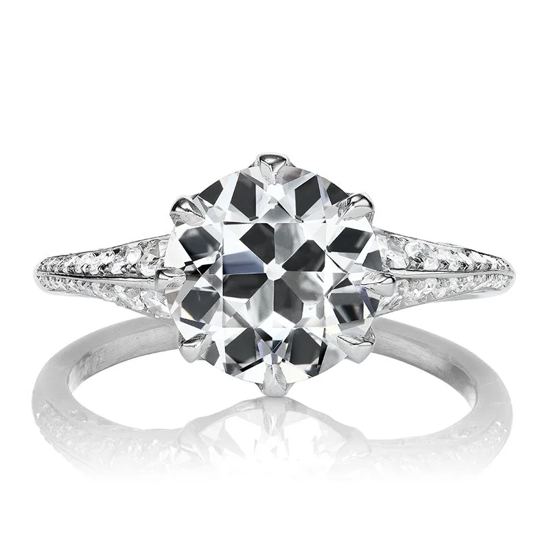 silver engagement rings with birthstones-Alyse 2.50