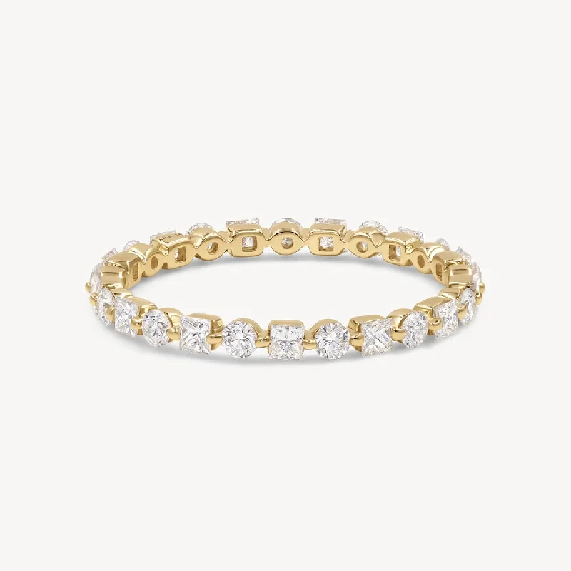 unique engagement rings with diamonds and rubies-Royal Eternity Ring