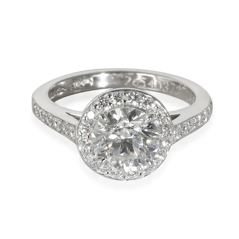 affordable gold engagement rings for men-Tiffany & Co. Legacy Engagement Ring in  Platinum H VVS2 1.25 CTW