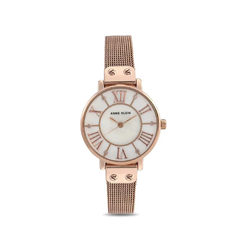 solar-powered watches for women with elegant design and eco-friendly features -Anne Klein AKB3180RGST Analog Watch For Women