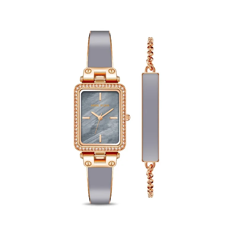 watches for men with automatic movement and elegant design -Anne Klein AKB3898GYST Analog Watch With Bracelet For Women