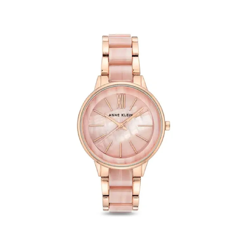 solar-powered sport watches for women with eco-friendly features -Anne Klein NCAK1412PKRG On Trend Analog Watch For Women