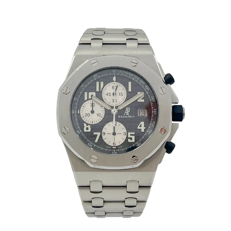 classic watches for men with date function and minimalist design -Audemars Piguet Royal Oak Offshore Stahl 25721ST - 2007