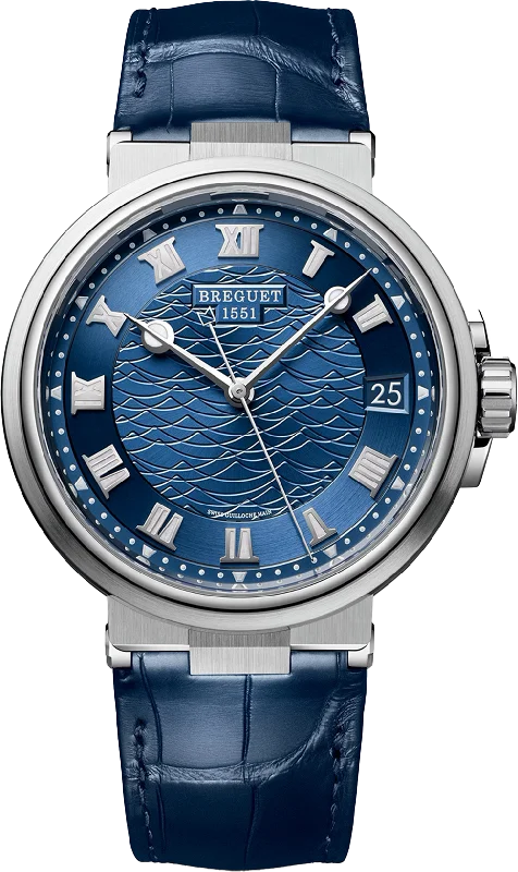 best luxury watches for men with intricate craftsmanship and design -Breguet Marine Blue Dial Men 40 mm