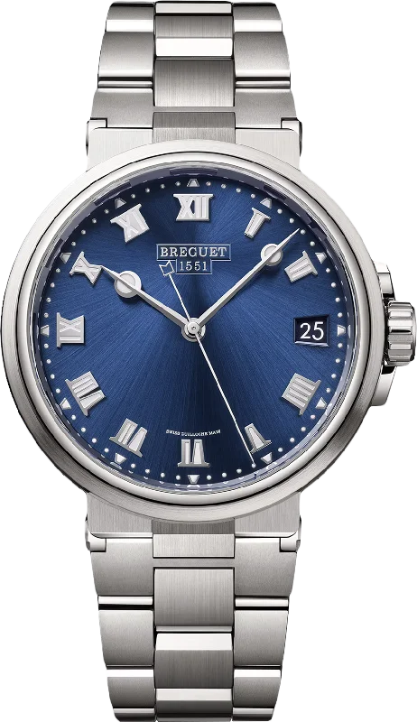 elegant women’s watches with sparkling gemstone details -Breguet Marine Blue Dial Men 40 mm