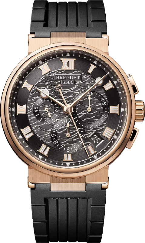 stylish digital watches for men with built-in activity tracking features -Breguet Marine Chronographe Brown Dial Men 42.3 mm