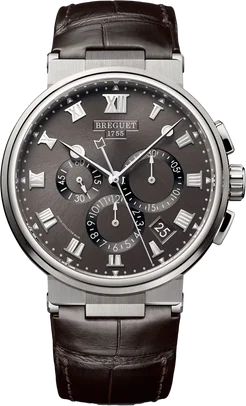 watches for men with sport-inspired designs and durable construction -Breguet Marine Chronographe Grey Dial Men 42.3 mm