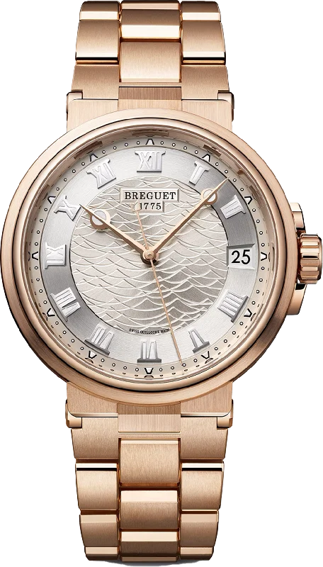 best smartwatches for fitness enthusiasts with heart rate and activity tracking -Breguet Marine Silver Dial Men 40 mm