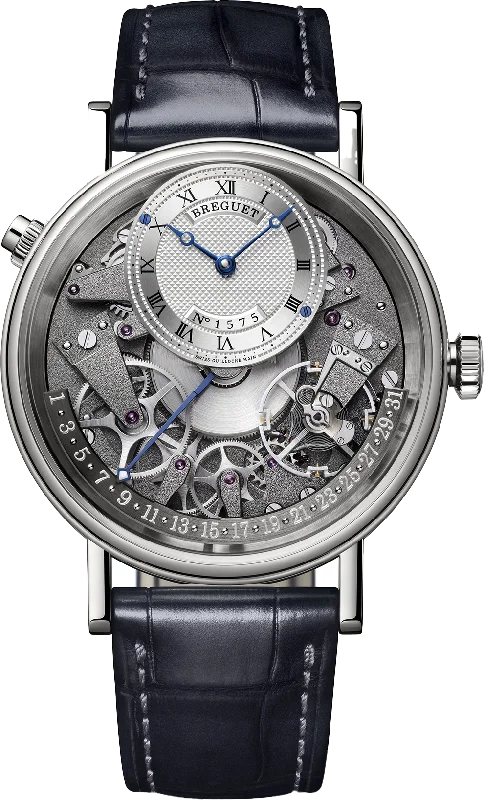 stylish sport watches for men with modern design and advanced features -Breguet Tradition 7597 Silver & Grey Dial Men 40 mm