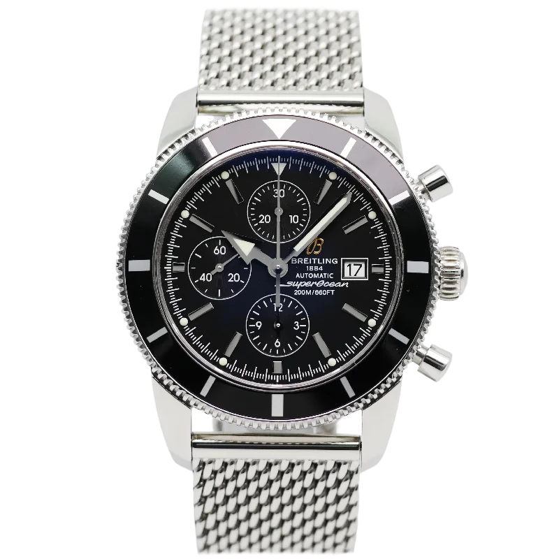 watches for women with stainless steel mesh and crystal-studded dials -Breitling SuperOcean Heritage 46 Chronograph Stahl A13320 - 2012