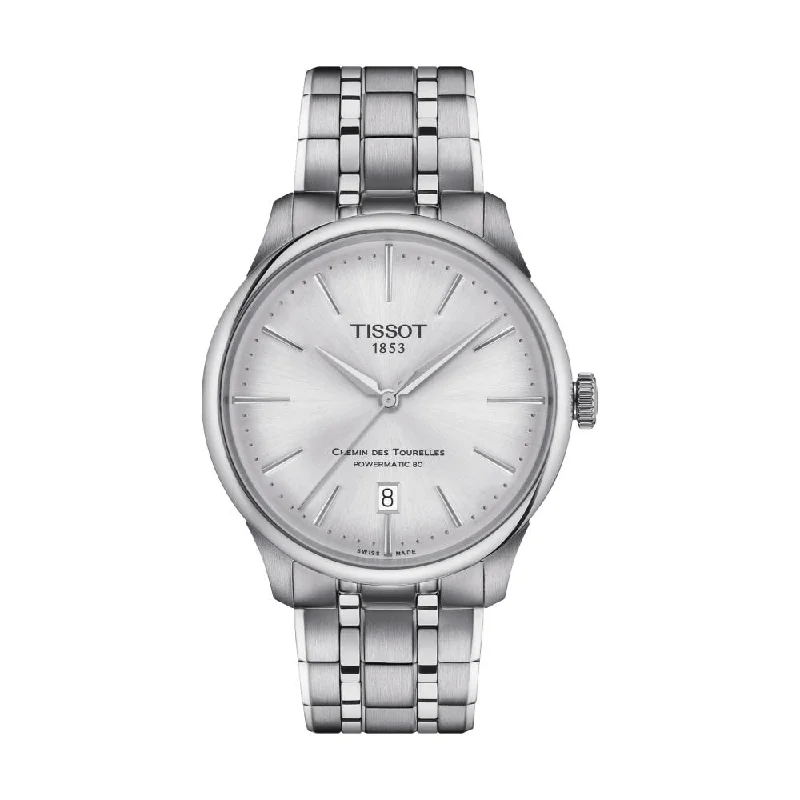 watches for women with gemstone-encrusted bezels and sparkling dials -Chemin Des Tourelles Powermatic 80 39mm Silver