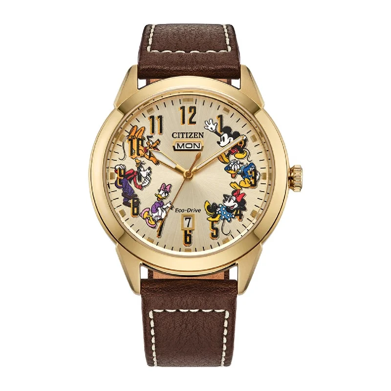 best watches for men with built-in GPS and fitness tracking functions -Citizen Disney Donald Duck and Crew Watch. AW0093-04W