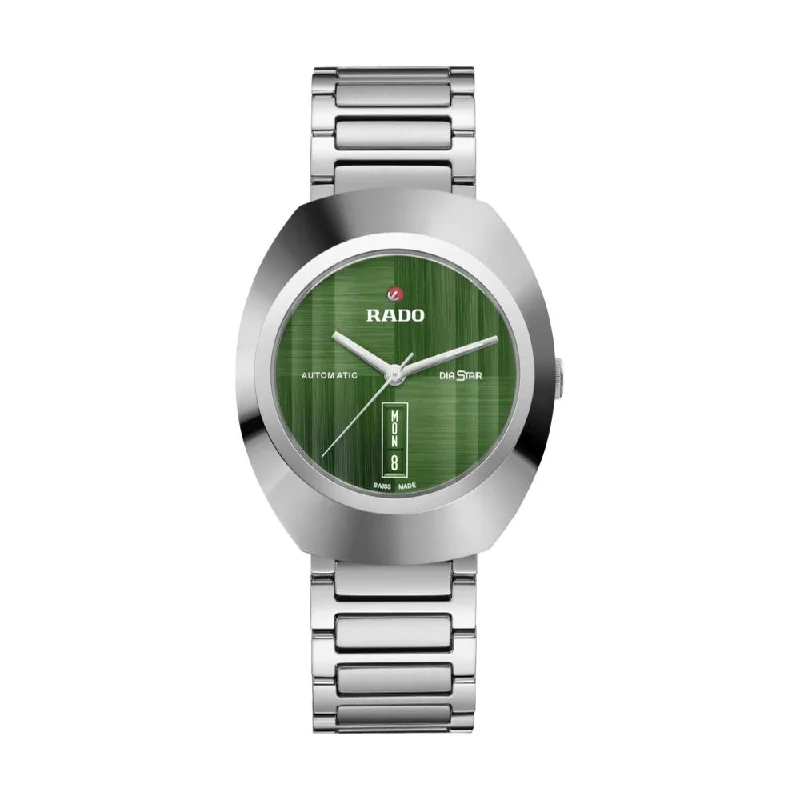 stylish watches for men with eco-friendly materials and classic design -DiaStar Original Green Dial