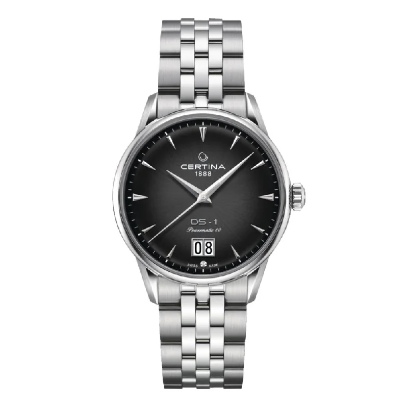 watches for men with innovative designs and precision Swiss movement -DS-1 BIG DATE Black