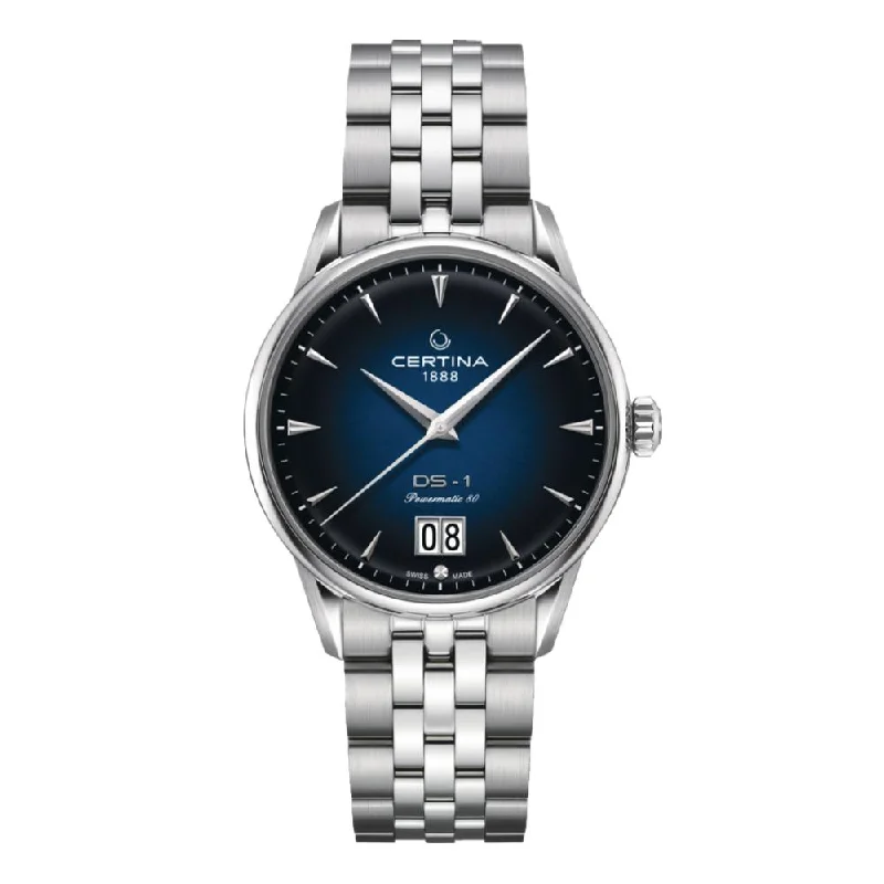 sport watches for women with eco-friendly materials and designs -DS-1 BIG DATE Blue