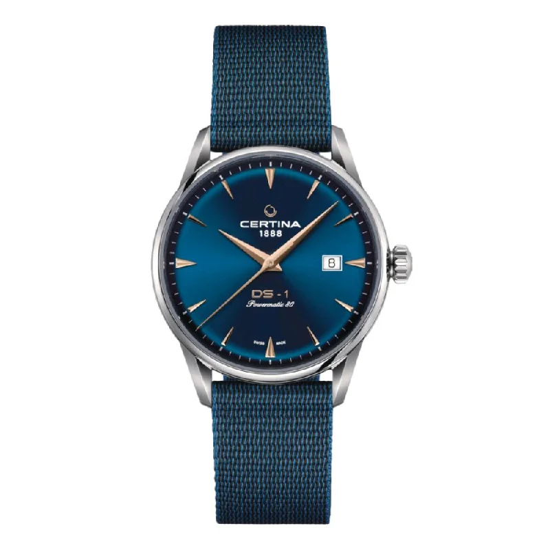 best quartz watches for men with modern dials and durable bands -DS-1 Blue