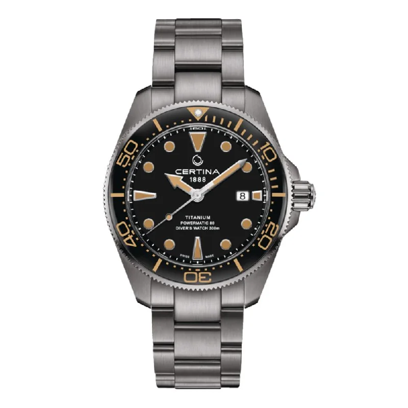 premium watches for men with minimalist designs and sleek finishes -DS ACTION DIVER 43 Titanium