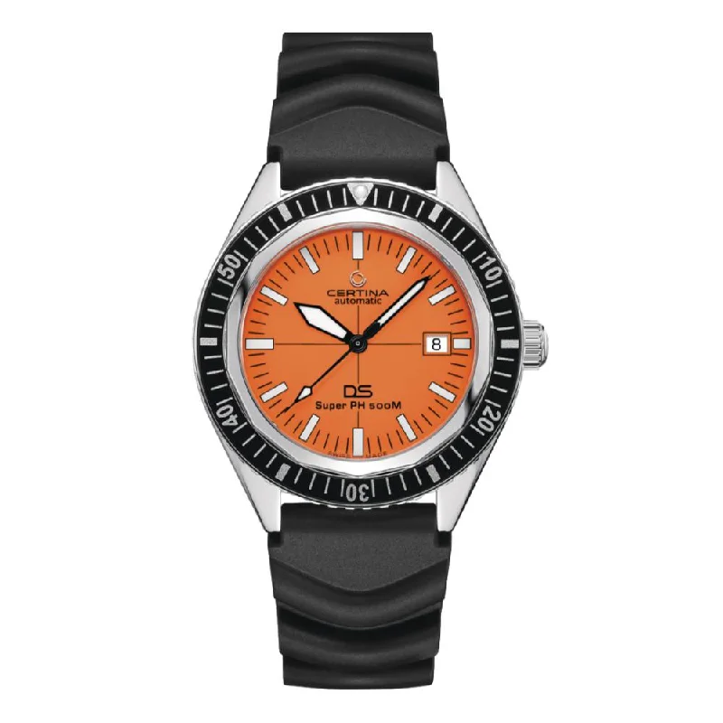 rugged sport watches for men with shockproof and water-resistant features -DS SUPER PH500M Orange