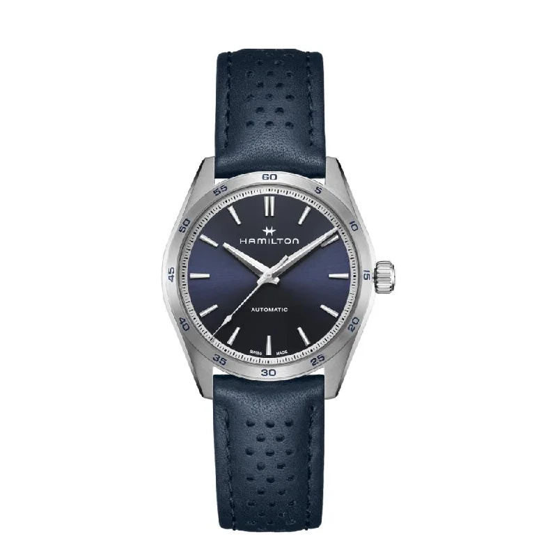 classic watches for men with leather bands and stylish dials -Jazzmaster Performer 38mm Blue Dial