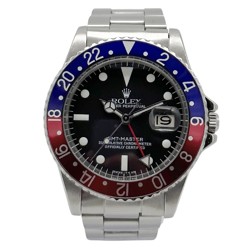 watches for men with silicone straps and modern, sporty look -Rolex GMT-Master Stahl 1675