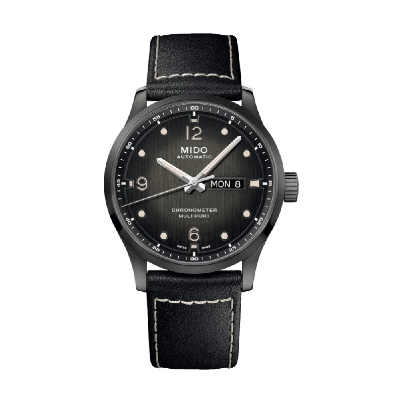 women’s watches with adjustable leather straps and modern designs -Multifort M Chronometer Black PVD