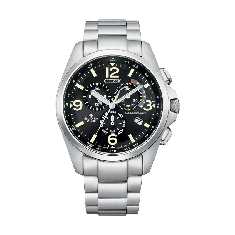 premium watches for women with interchangeable straps and stylish designs -Promaster Land Chronograph Black Dial