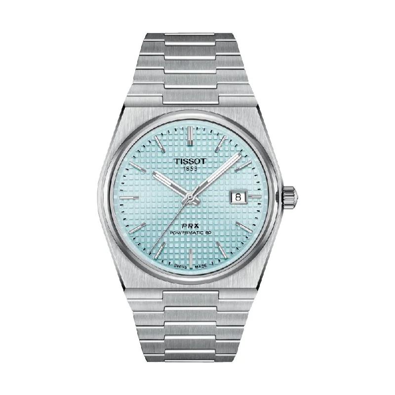 sport watches for women with water resistance and durable build -PRX "Glacier" Automatic Powermatic 80 40mm - Ice Blue on Bracelet