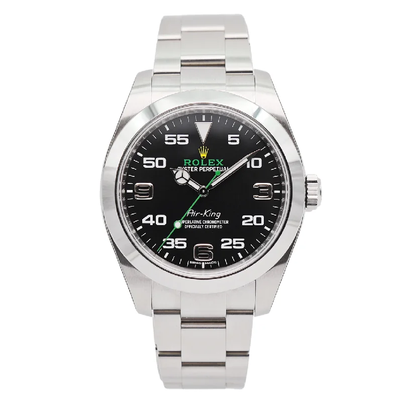 best watches for men with advanced GPS tracking and fitness monitoring -Rolex Air-King Stahl 116900 - 2019