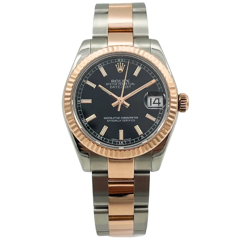 luxury watches for men with unique designs and precious materials -Rolex Datejust 31 Stahl / Rosegold 178271