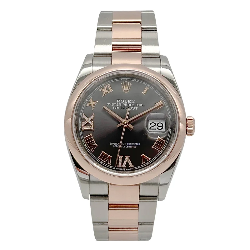 titanium watches for men with modern and sleek design -Rolex Datejust 36 Stahl/Rosegold 126201 - 2019