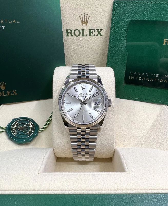 solar-powered watches for men with multi-sport tracking and heart rate -2021 Rolex Datejust 36 126234