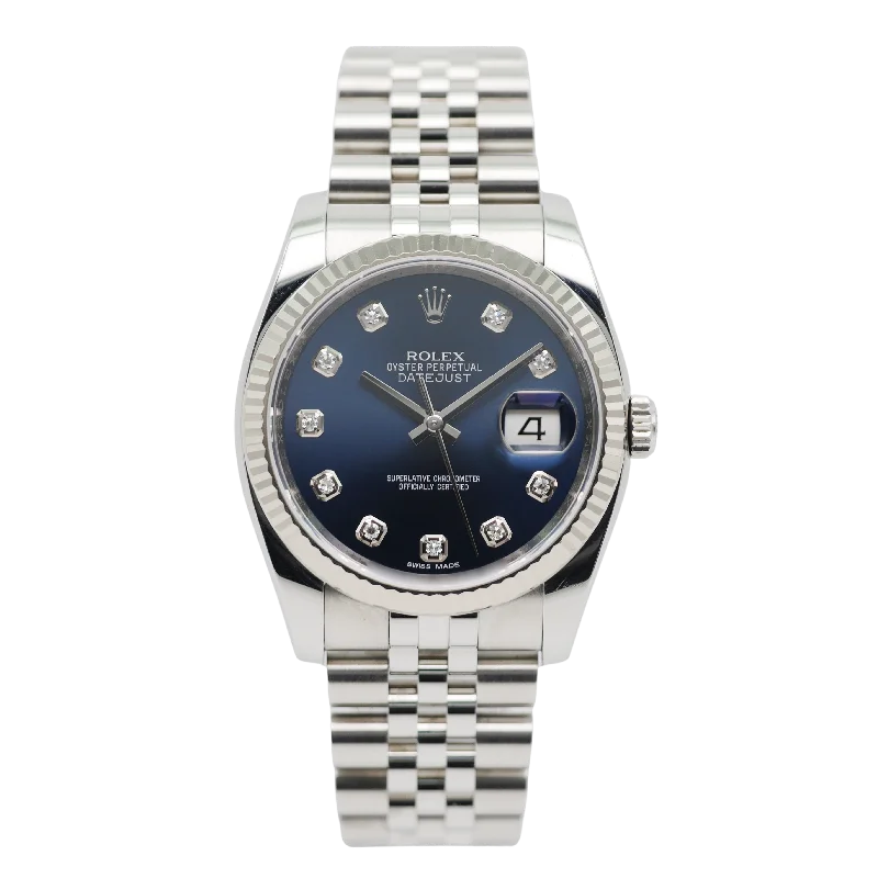 classic women’s watches with modern twist and sleek finishes -Rolex Datejust 36mm Stahl 116234 - 2014