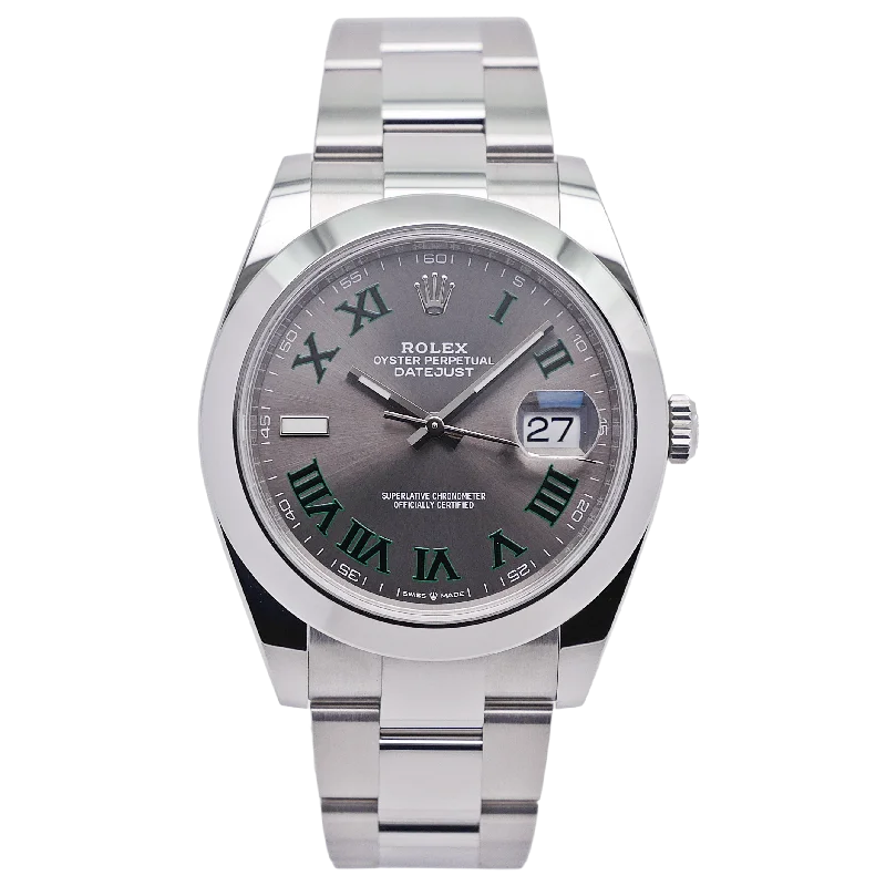 best watches for men with advanced technology and modern features -Rolex Datejust 41 Stahl 126300 - 2021