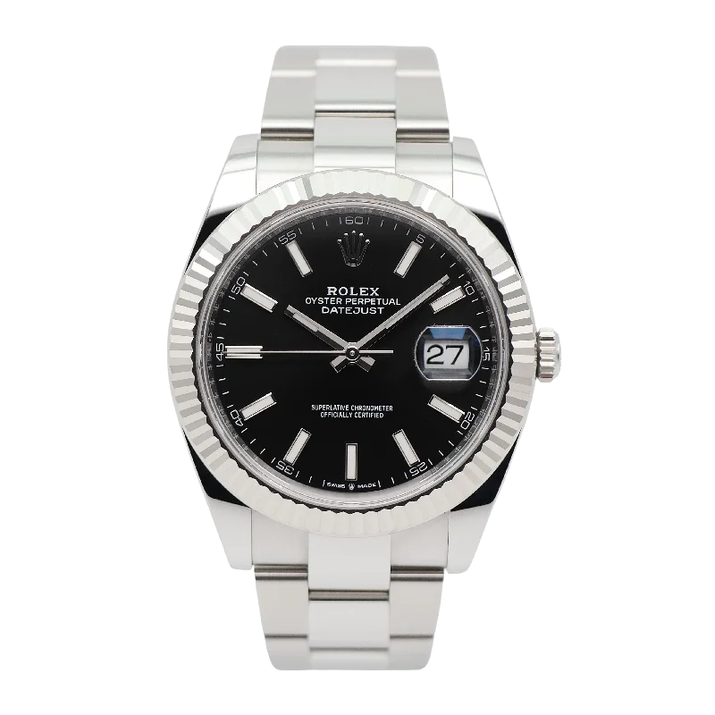 watches for women with vintage designs and interchangeable straps -Rolex Datejust 41 Stahl 126334 - 2021