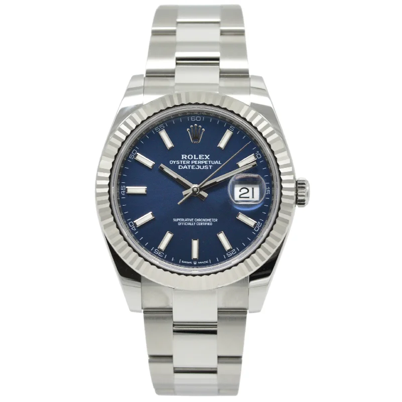 watches for men with eco-friendly materials and water resistance -Rolex Datejust 41 Stahl 126334 - 2021 UNGETRAGEN