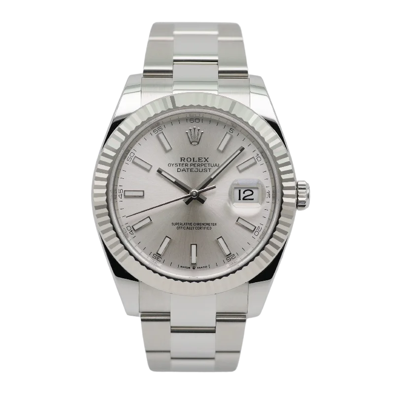 luxury watches for men with Swiss movement and unique complications -Rolex Datejust 41 Stahl 126334 - 2024