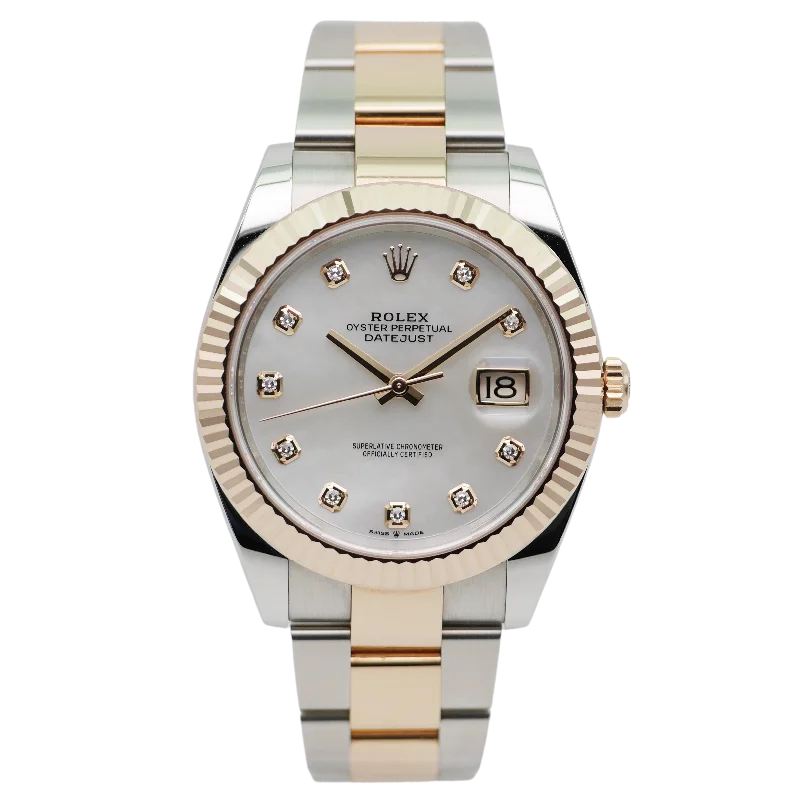 watches for women with interchangeable straps and luxurious finishes -Rolex Datejust 41 Stahl / Roségold 126331 - 2023