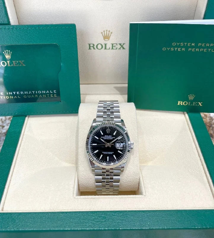 watches for men with built-in fitness tracking and calorie monitoring -2022 Rolex Datejust 36 126234