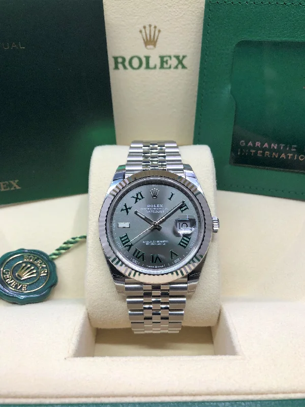 elegant women’s watches with sparkling accents and classic designs -2021 Rolex Datejust 41 126334