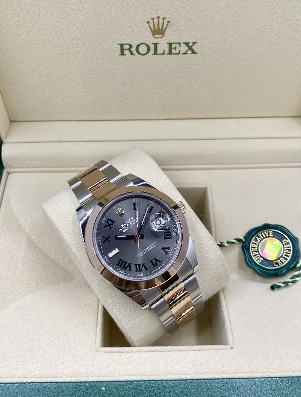 solar-powered watches for women with chic, modern designs -2022 Rolex Datejust 41 126301