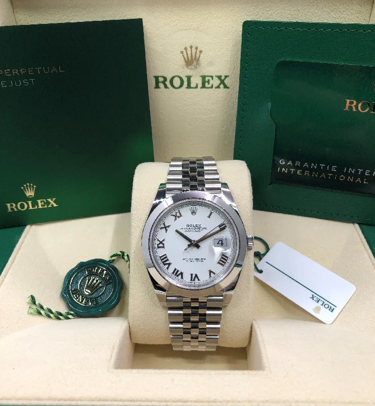 watches for women with multi-colored straps and interchangeable bands -2021 Rolex Datejust 41 126300