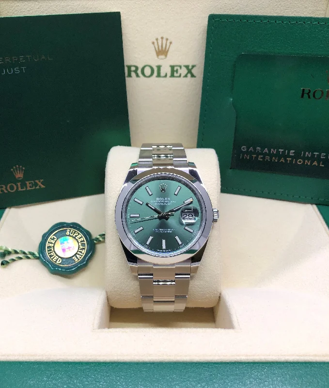 high-end watches for men with automatic movement and elegant design -2023 Rolex Datejust 41 126300