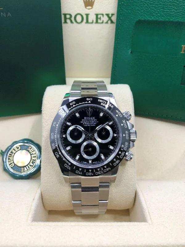 automatic watches for men with stainless steel and leather bands -2021 Rolex Daytona 116500