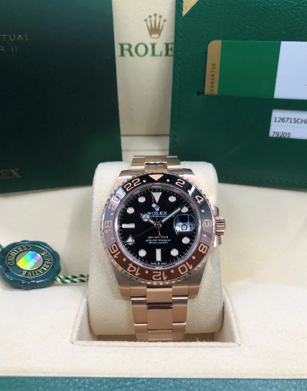 classic women’s watches with modern twist and sleek finishes -2018 Rolex GMT-Master II 126715CHNR